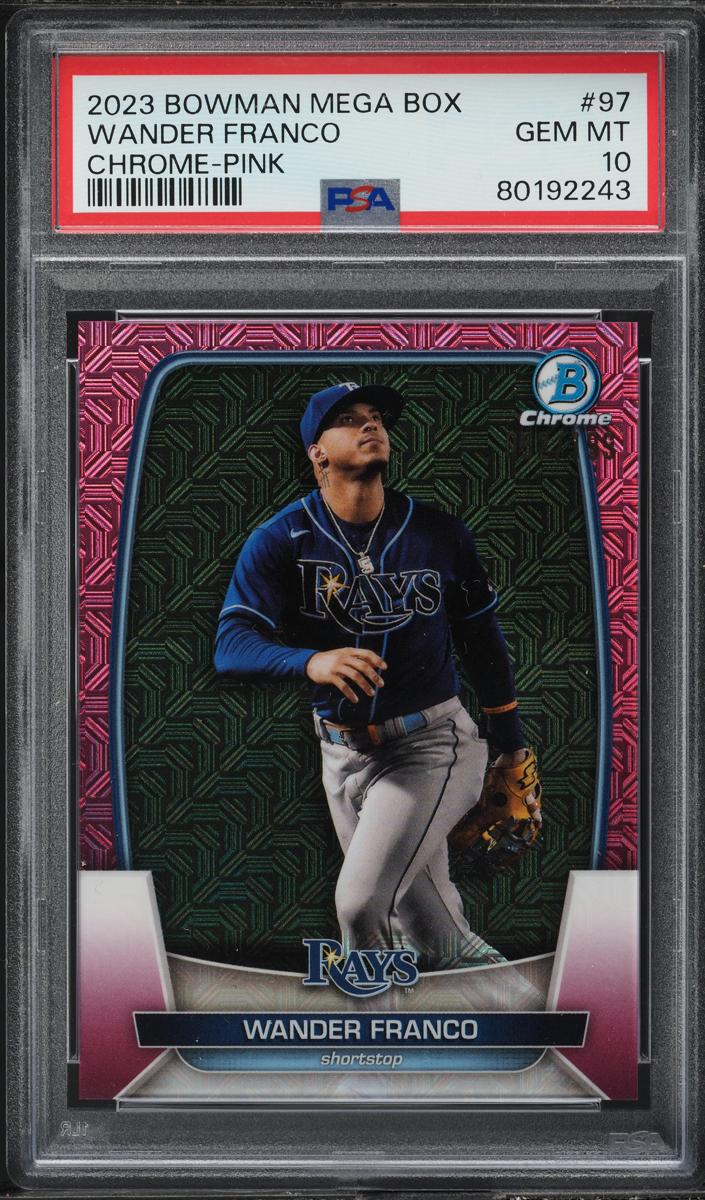 2023 Bowman Chrome Mega Box Baseball Pink Wander Franco #97 PSA 8.5