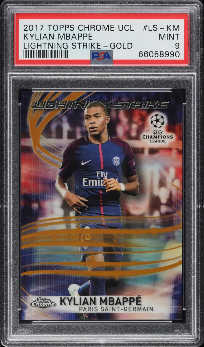 2017 Topps Chrome UEFA Champions League Kylian Mbappe [Gold] #41 card