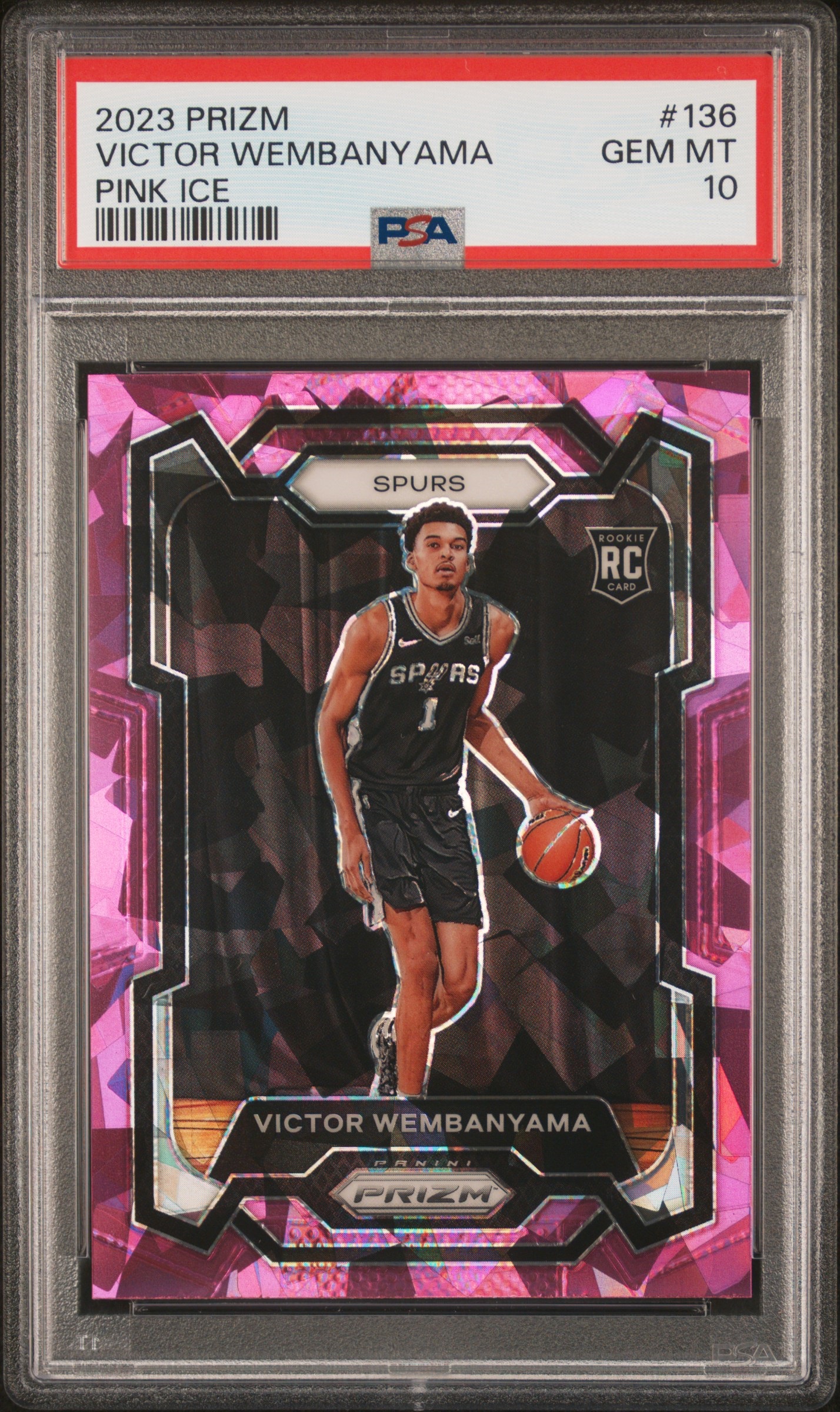 Victor Wembanyama 2023 Panini Prizm Basketball Pink Ice