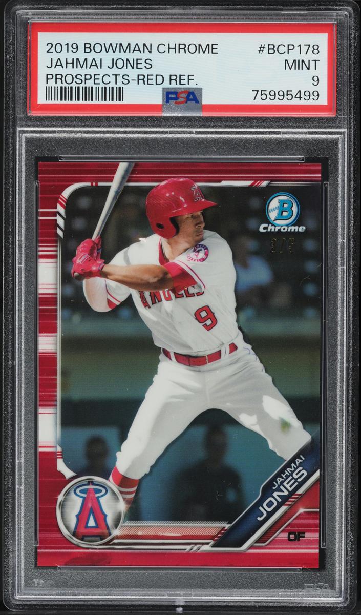 2019 Bowman Chrome Baseball Red Jahmai Jones #BCP-178 PSA 8.5