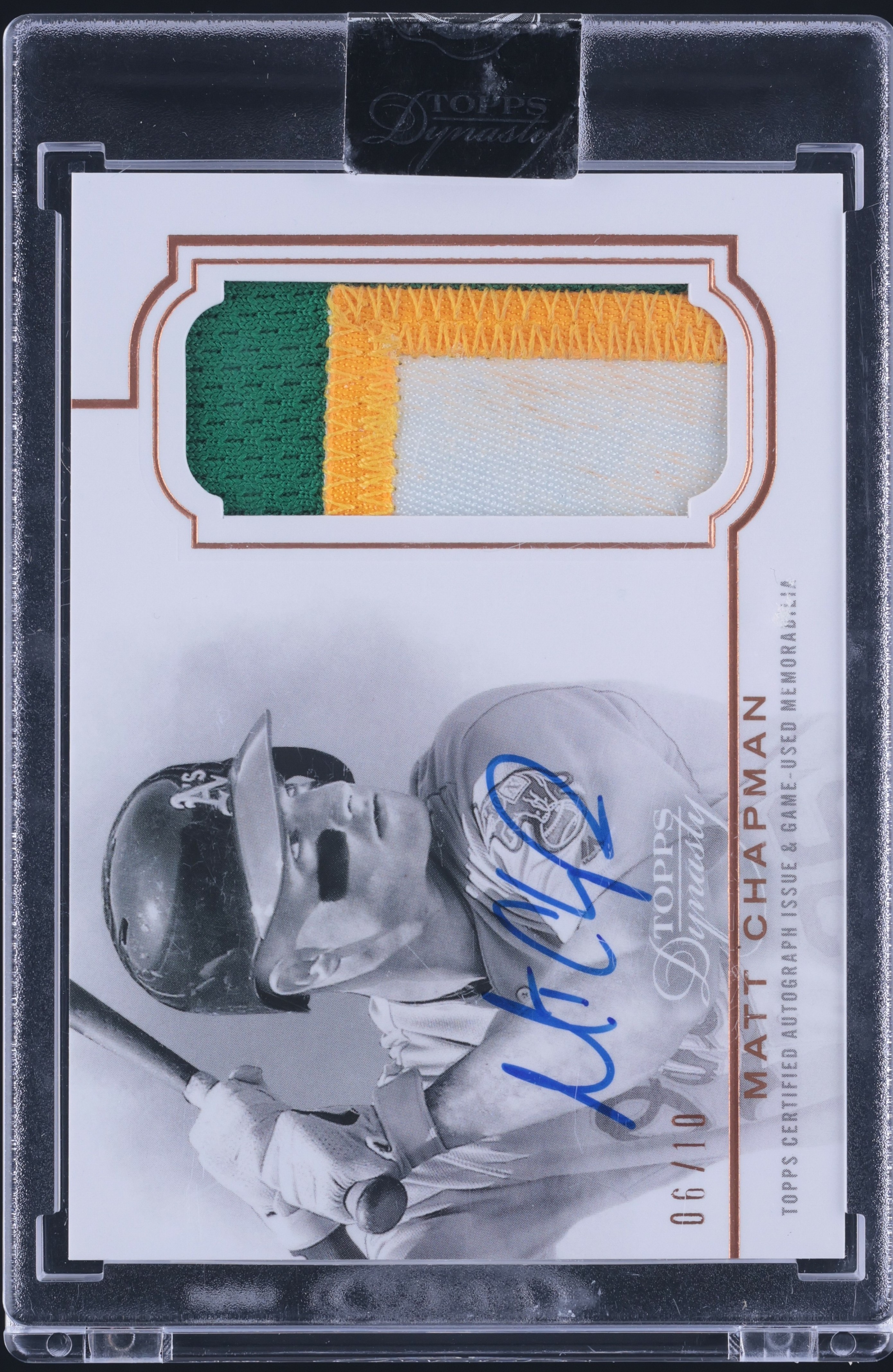 2020 Topps Dynasty Baseball Matt Chapman #DAP-MCA3