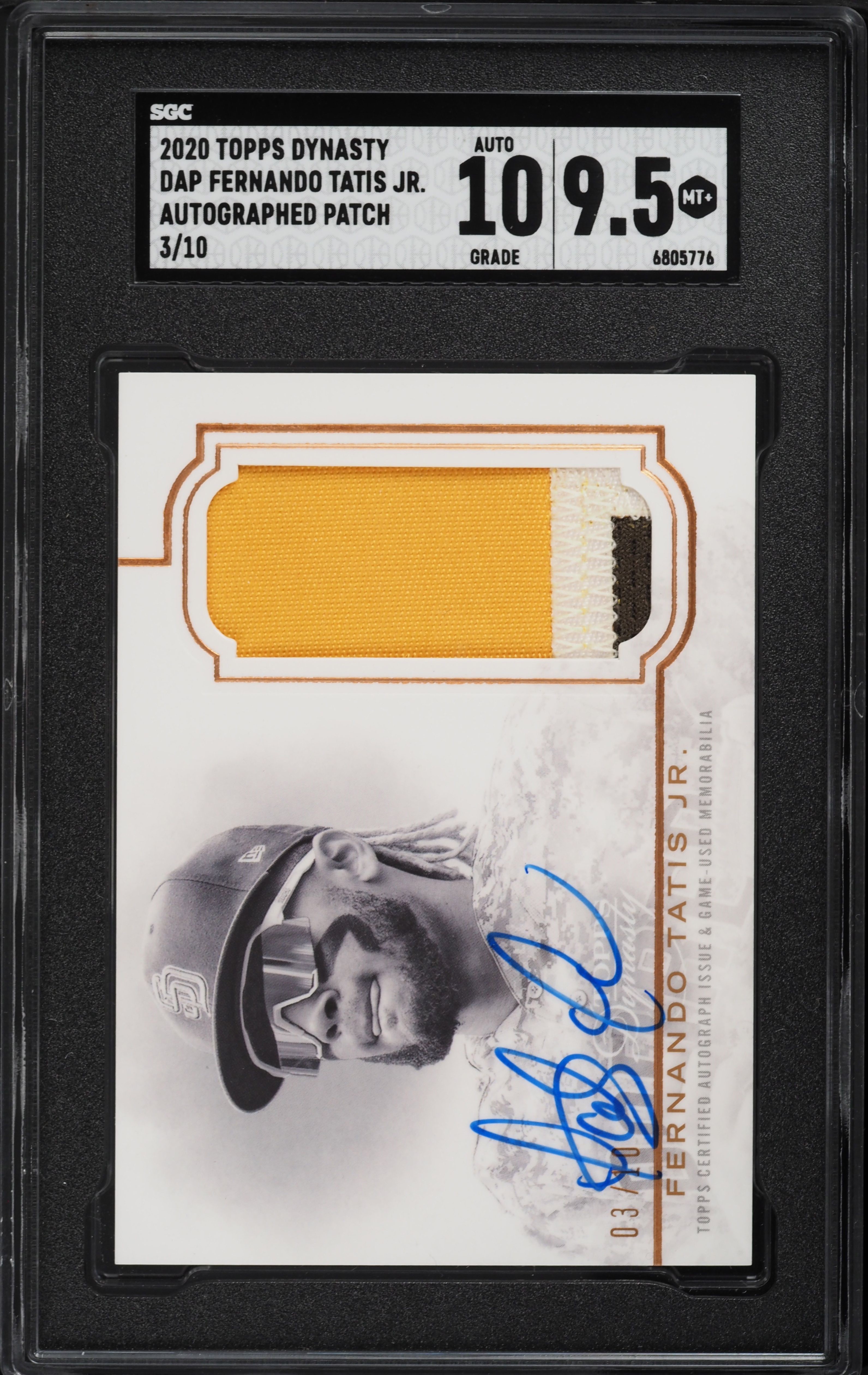 2020 Topps Dynasty Baseball Fernando Tatis Jr. #DAP-FTJ6 SGC 9.5