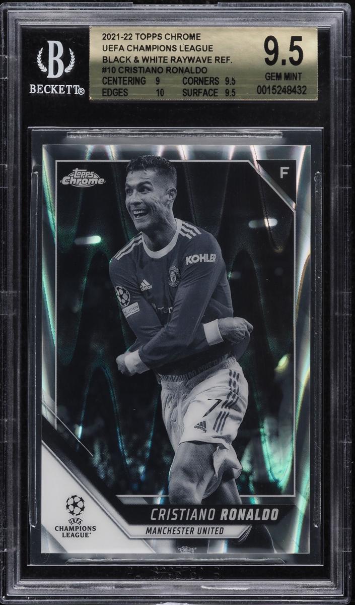 2021 Cristiano Ronaldo [Black and White Raywave] #10