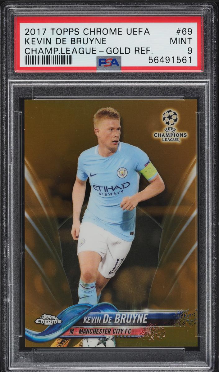 2017 Topps Chrome UEFA Champions League Kevin De Bruyne [Gold] #69 card