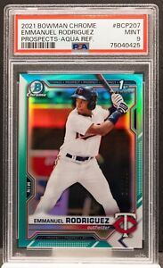 2021 Bowman Chrome Baseball Aqua Emmanuel Rodriguez #BCP-207