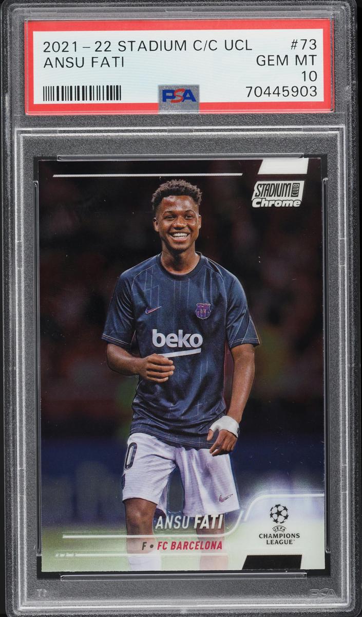 2021 Topps Stadium Club Chrome UEFA Champions League Ansu Fati #73 card