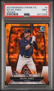2023 Bowman Chrome Sapphire Baseball Orange Nolan Jones #4