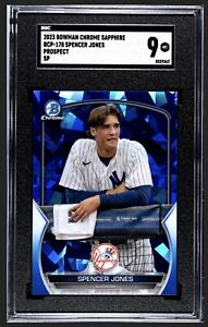 2023 Bowman Chrome Sapphire Baseball Spencer Jones #BCP-178