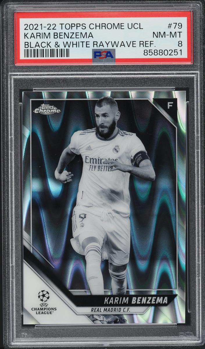 2021 Karim Benzema [Black and White Raywave] #79