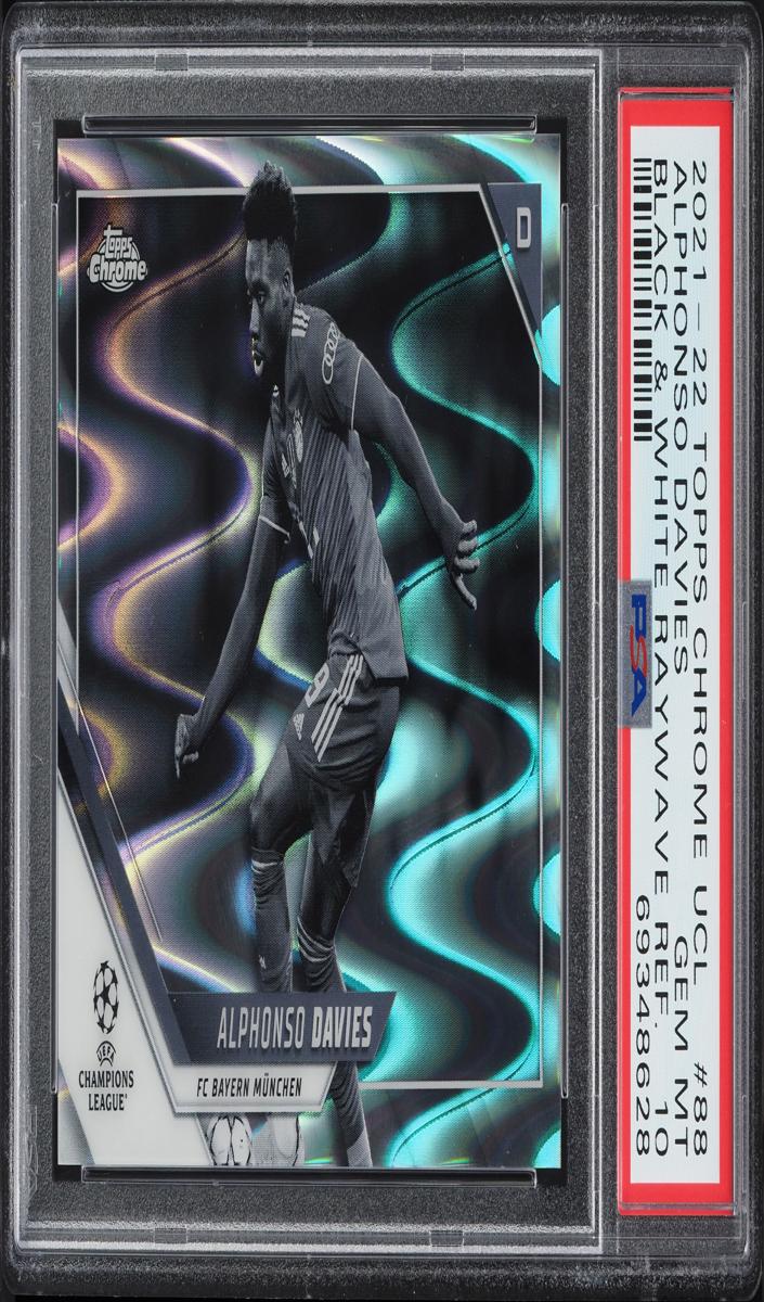 2021 Alphonso Davies [Black and White Raywave] #88