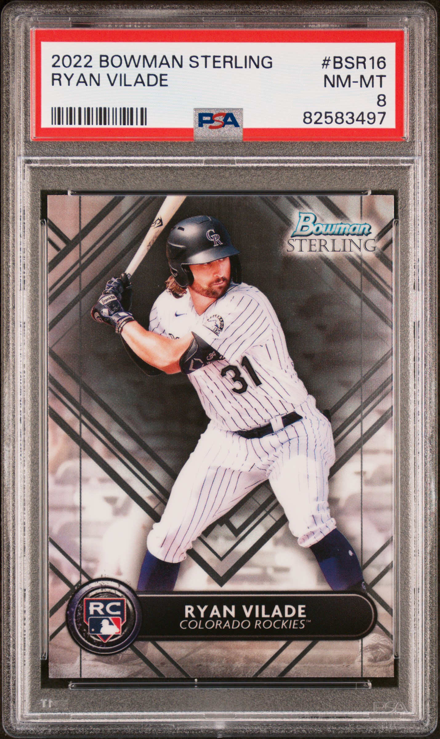 2022 Bowman Sterling Baseball Ryan Vilade #BSR-16 PSA 7.5