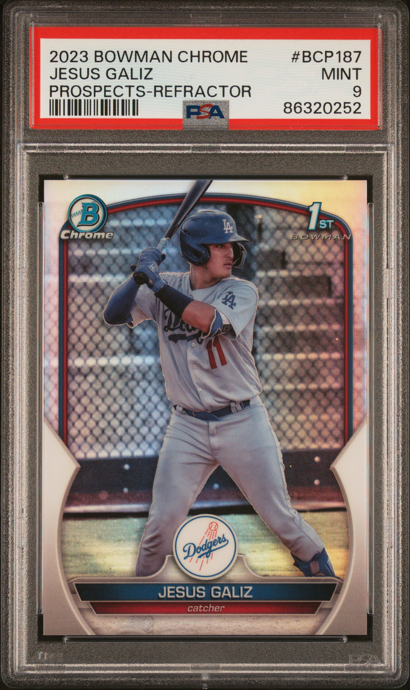 2023 Bowman Chrome Baseball Refractor Jesus Galiz #BCP-187 PSA 8.5