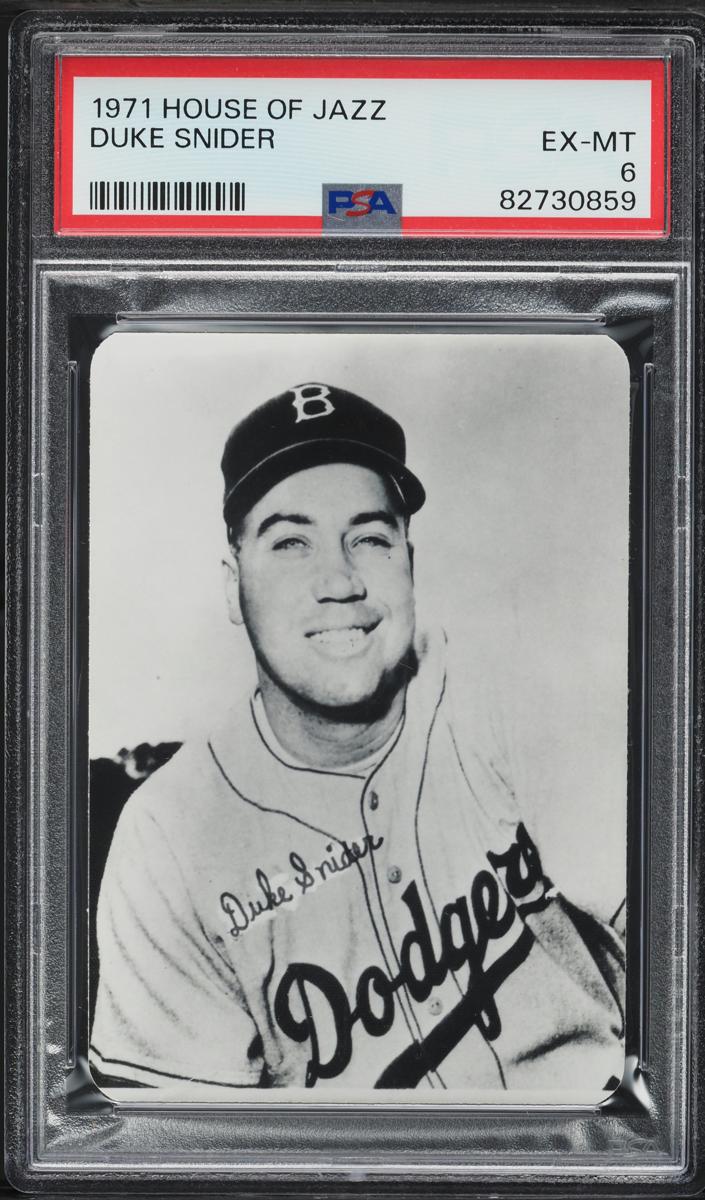 1971 House of Jazz Baseball Duke Snider #NNO PSA 5.5
