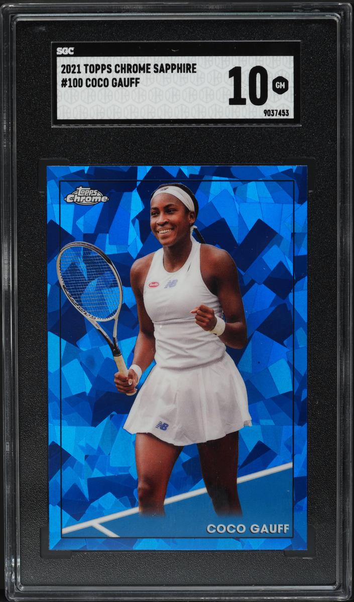 Coco Gauff - 2021 Topps Chrome Sapphire Tennis