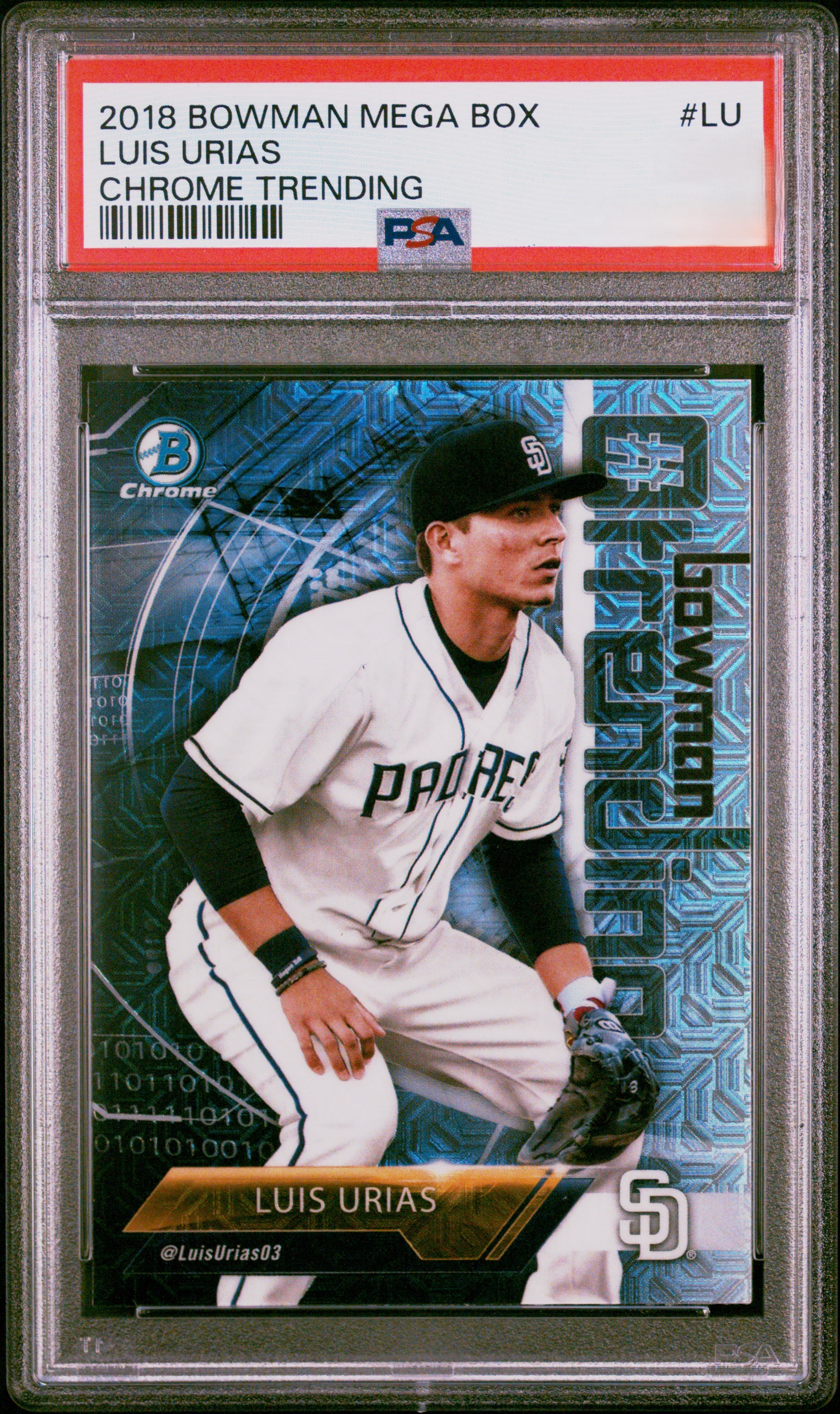 2018 Bowman Mega Box Chrome Baseball Luis Urias #LU PSA 8.5