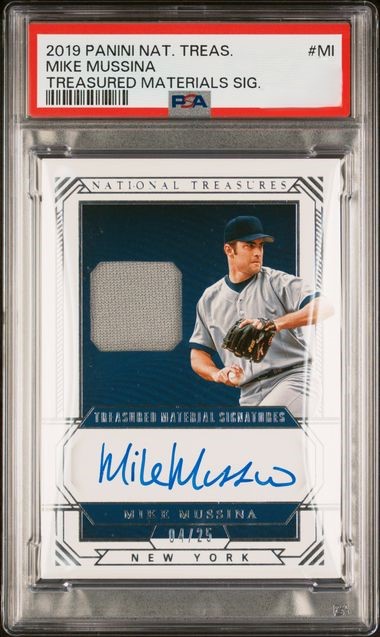 2019 Panini National Treasures Baseball Mike Mussina #TMS-MI PSA 2.5