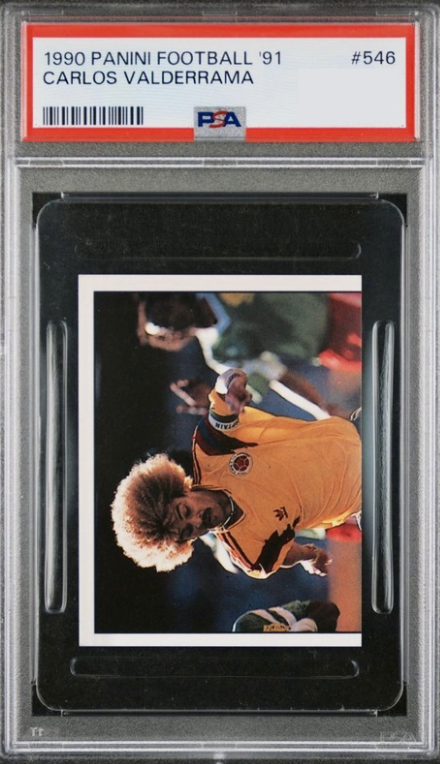 1990 Panini Football 91 Carlos Valderrama #546 card