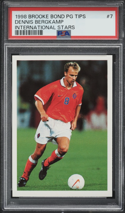 1998 Brooke Bond International Soccer Stars Dennis Bergkamp #7 card