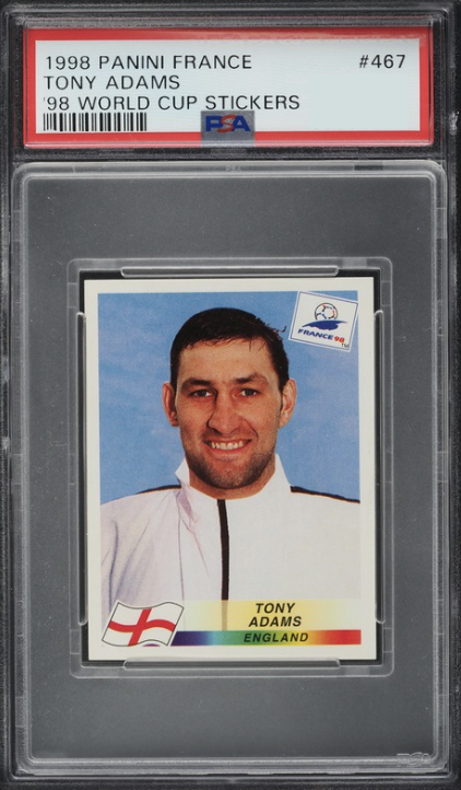 1998 Panini World Cup France Stickers Tony Adams #467 card