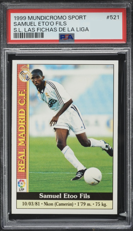 1999 Mundi Cromo Las Fichas De La Liga Samuel Eto'o #521 card