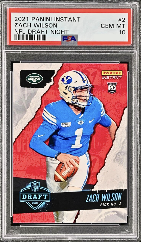 Zach Wilson - 2021 Panini Instant NFL Draft Night Football