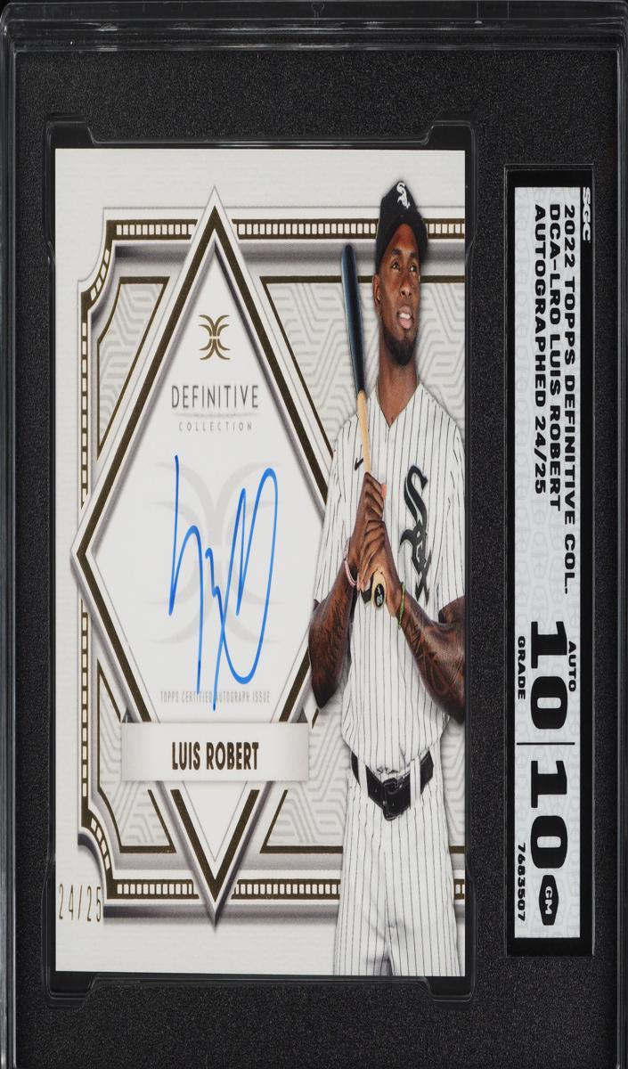2022 Topps Definitive Collection Baseball Luis Robert #DCA-LRO SGC 10