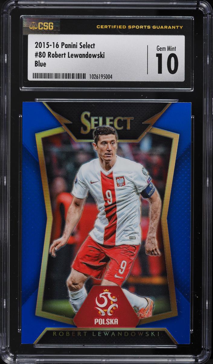 2015 Panini Select Robert Lewandowski [Blue] #80 card