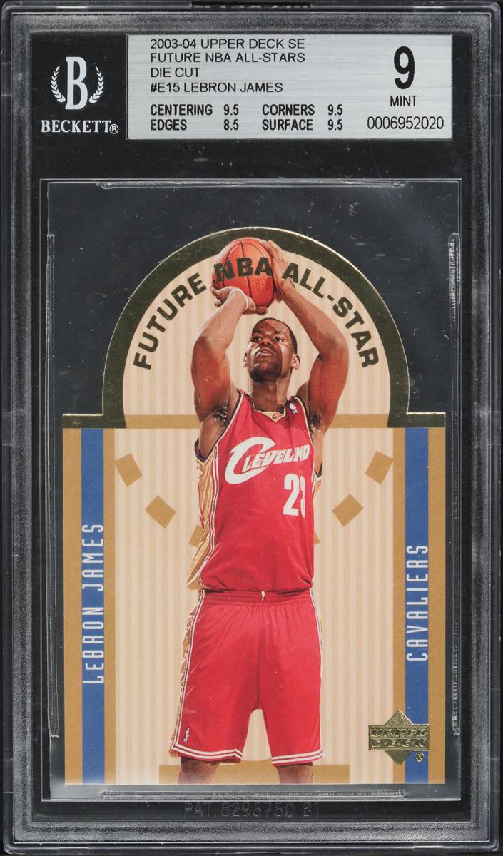 2003 Upper Deck Lebron James [Black] #E15 card