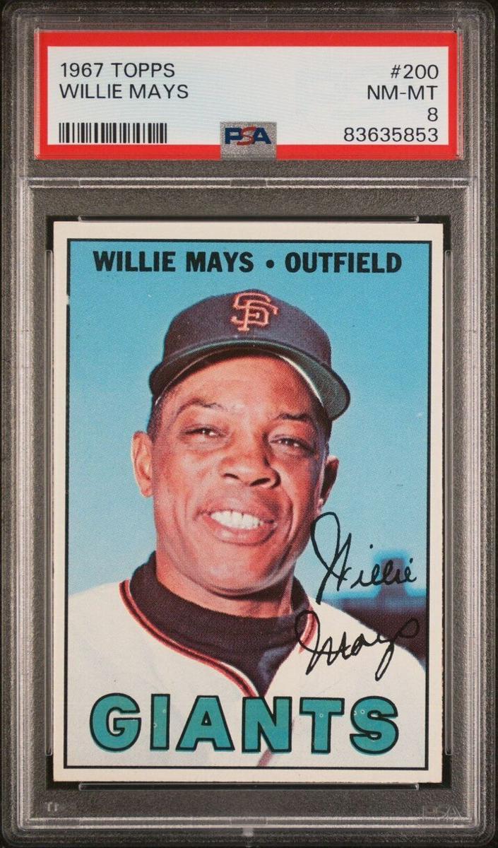 1967 Willie Mays Topps Baseball #200
