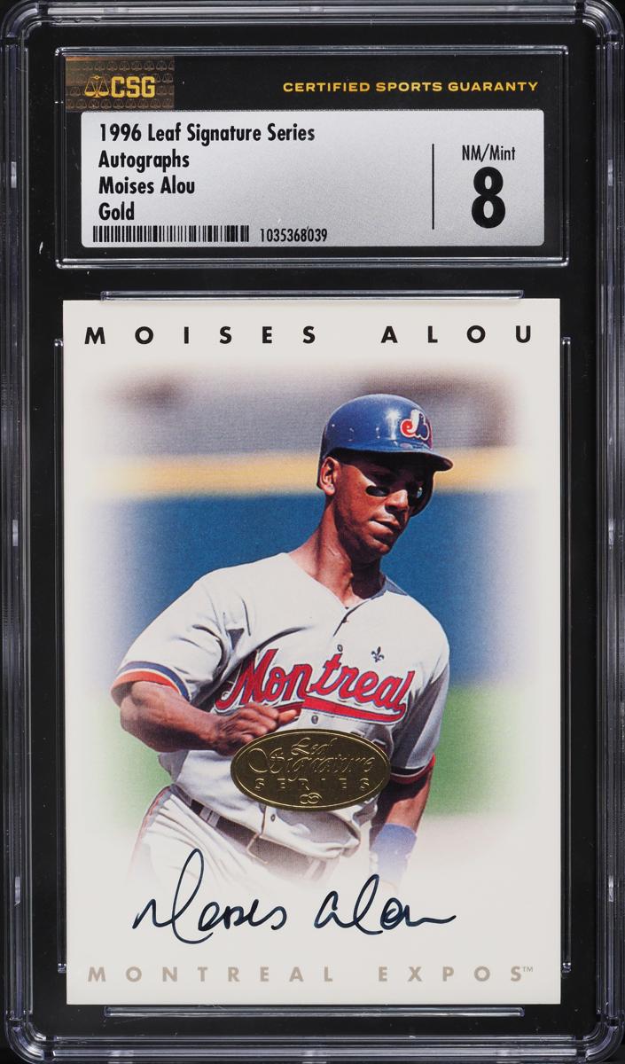1996 Leaf Signature Series Baseball Gold Moises Alou #NNO