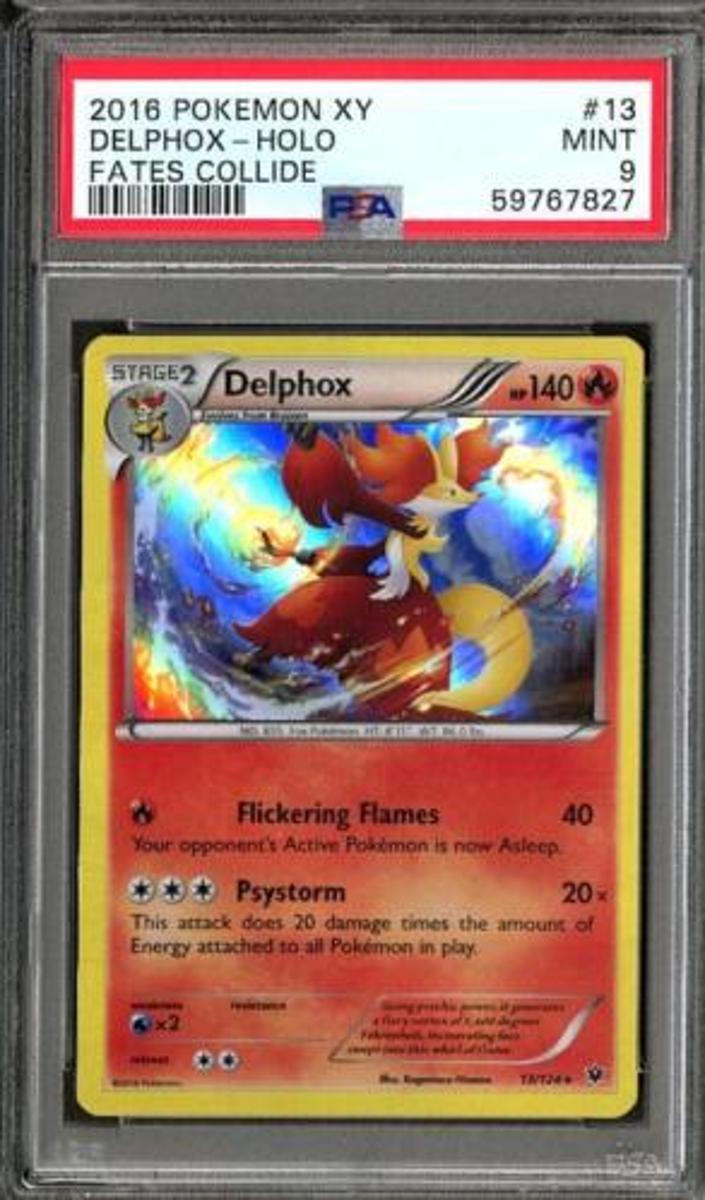 Delphox Holo 2016 Pokemon XY Fates Collide