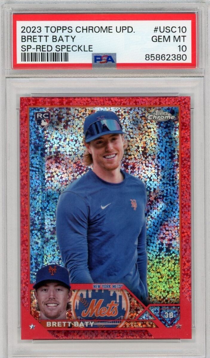 2023 Topps Chrome Update Baseball Red Speckle Brett Baty #USC10