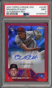 2023 Topps Chrome Update Baseball Red Brandon Pfaadt #AC-BP PSA 8.5