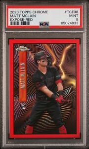 2023 Topps Chrome Update Baseball Red Matt McLain #TCE-38 PSA 9