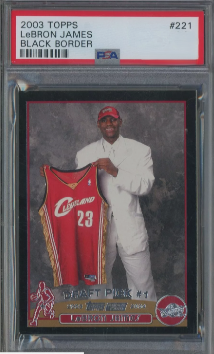 2003 Topps Lebron James [Black] #221 card