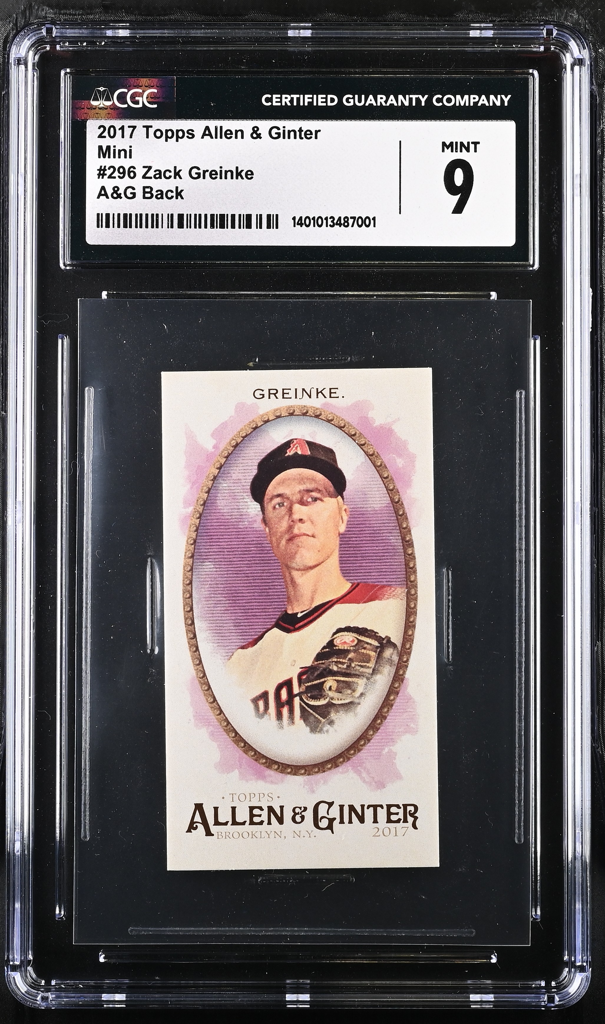 2017 Topps Allen & Ginter Baseball A&G Back Zack Greinke #296
