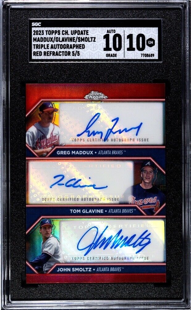 2023 Topps Chrome Update Baseball Red Greg Maddux #TA-MGS SGC 10