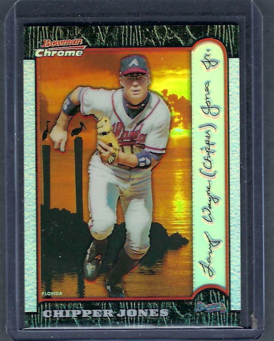 1999 Bowman Chrome Baseball International Refractor Chipper Jones #43 PSA 9