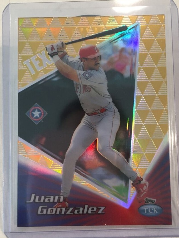 1999 Topps Tek Baseball Pattern 06 Gold Juan Gonzalez #41B