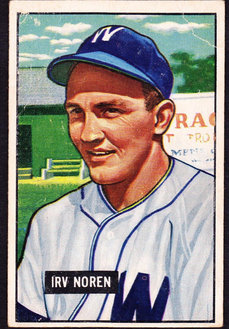 1951 Bowman Irv Noren #241 card