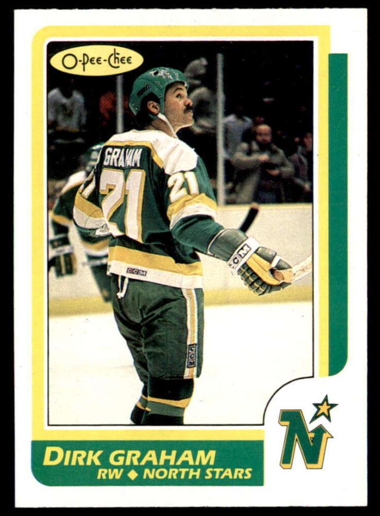 1986 O-Pee-Chee Dirk Graham #143 card