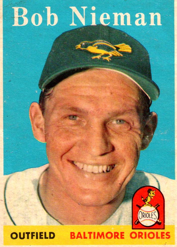 1958 Topps Bob Nieman #165 card