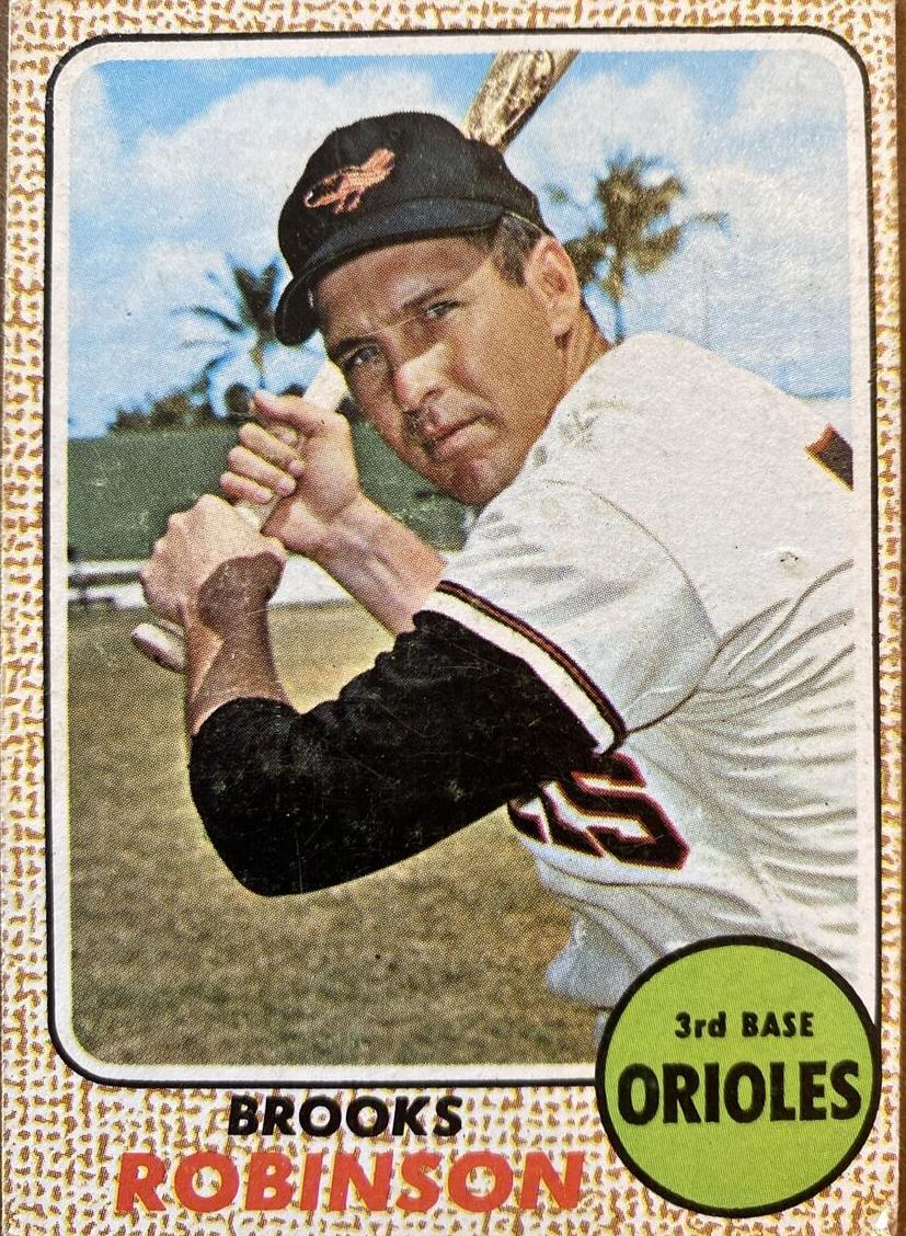 1968 Topps Milton Bradley Brooks Robinson #20 card