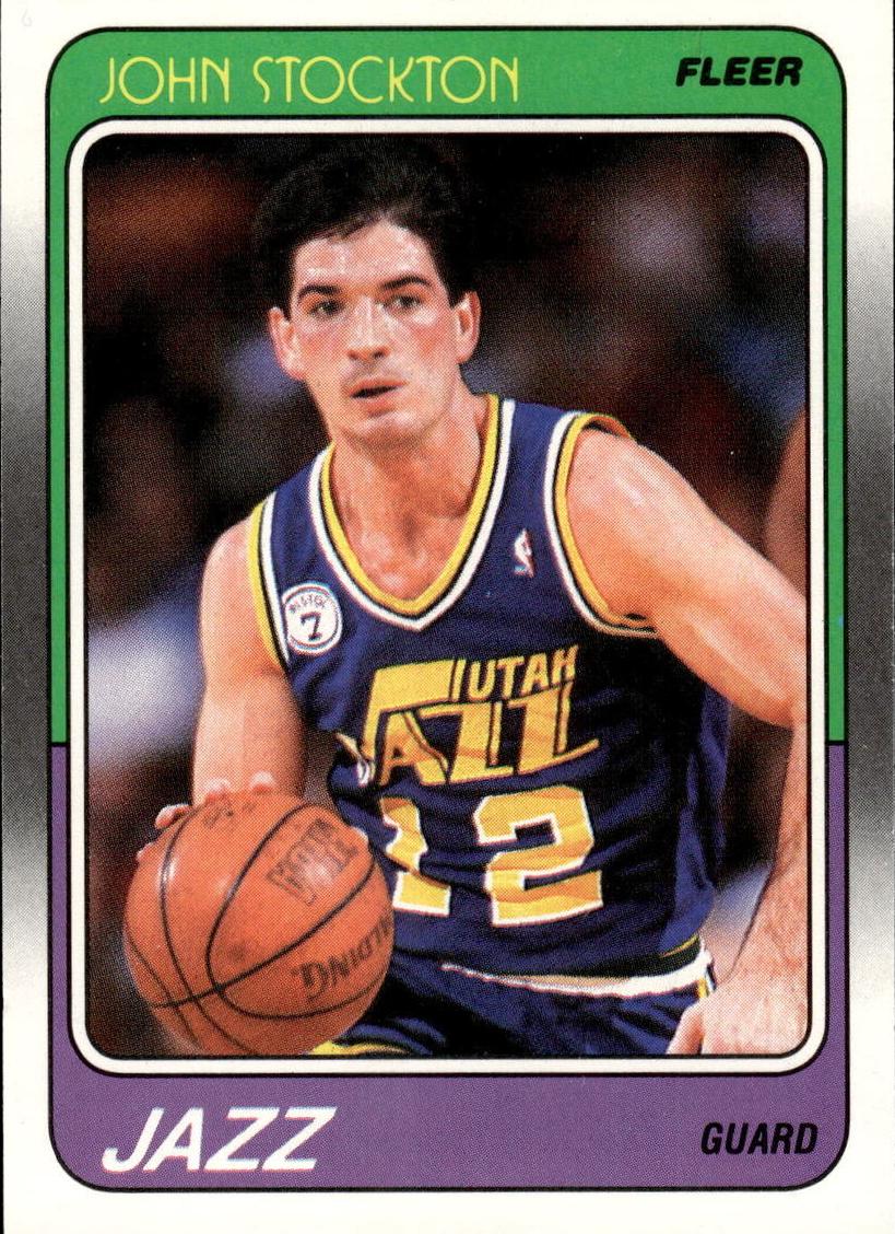 1988 Fleer #115 John Stockton front