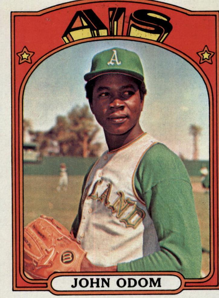 1972 Topps John Odom #557 card