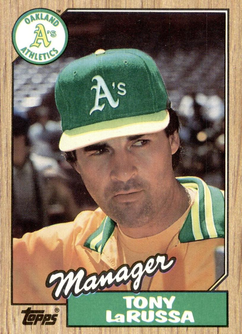 1987 Topps Tony LaRussa #68 card