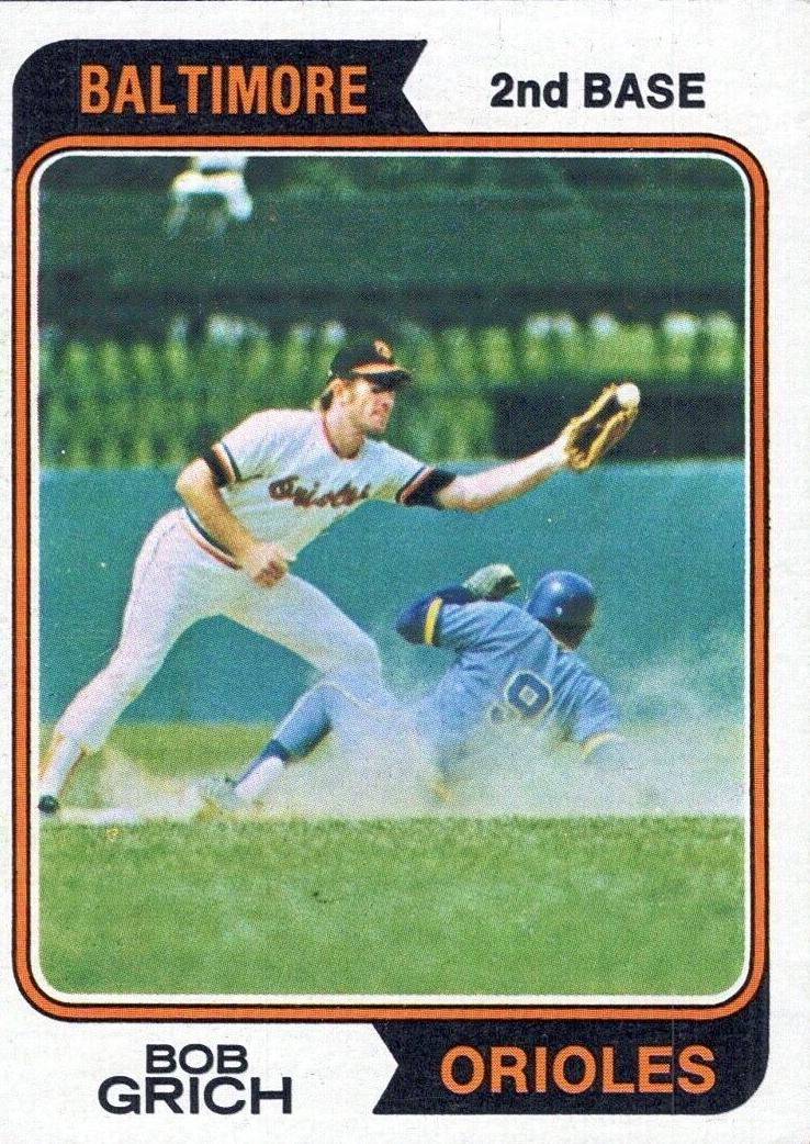 1974 Topps Bob Grich #109 card