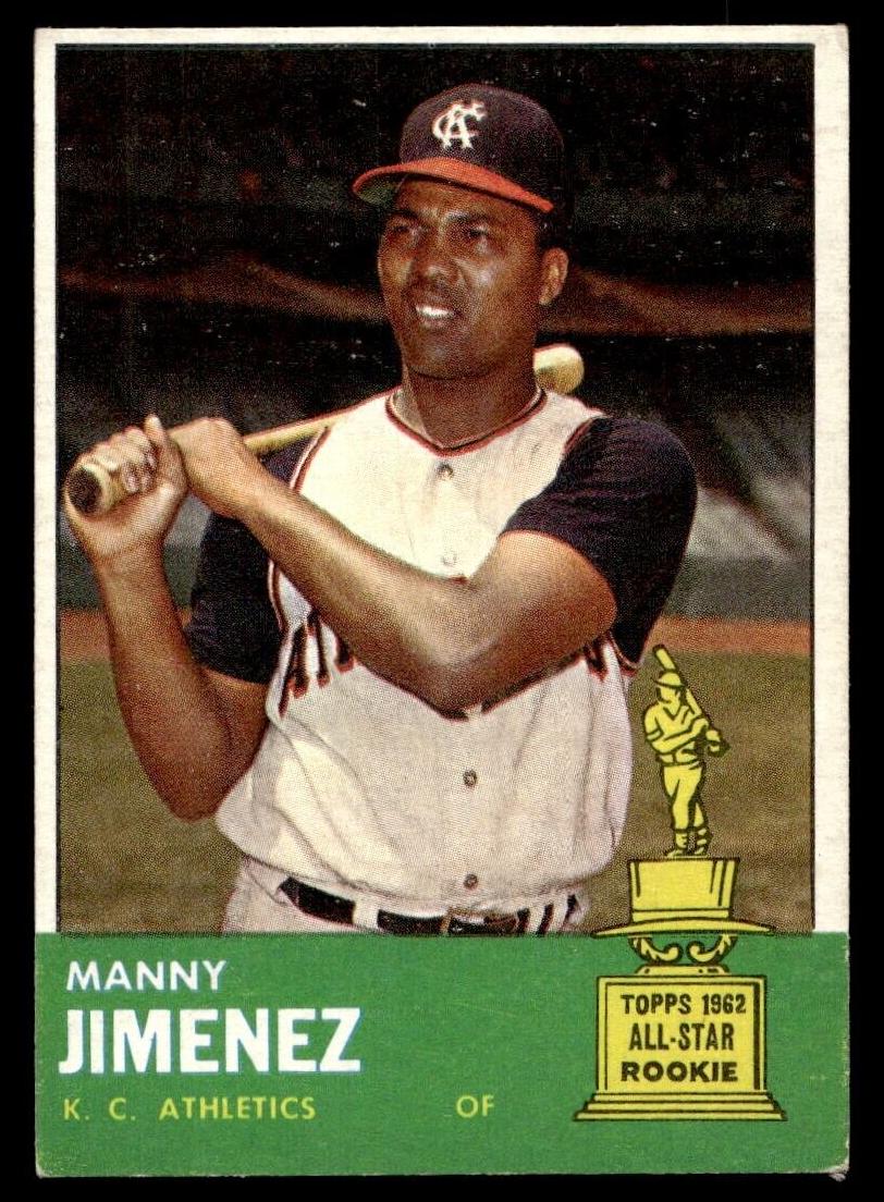 1963 Topps Manny Jimenez #195 card