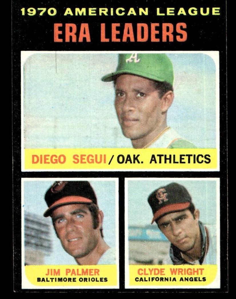 1971 AL ERA Leaders with Jim Palmer #67