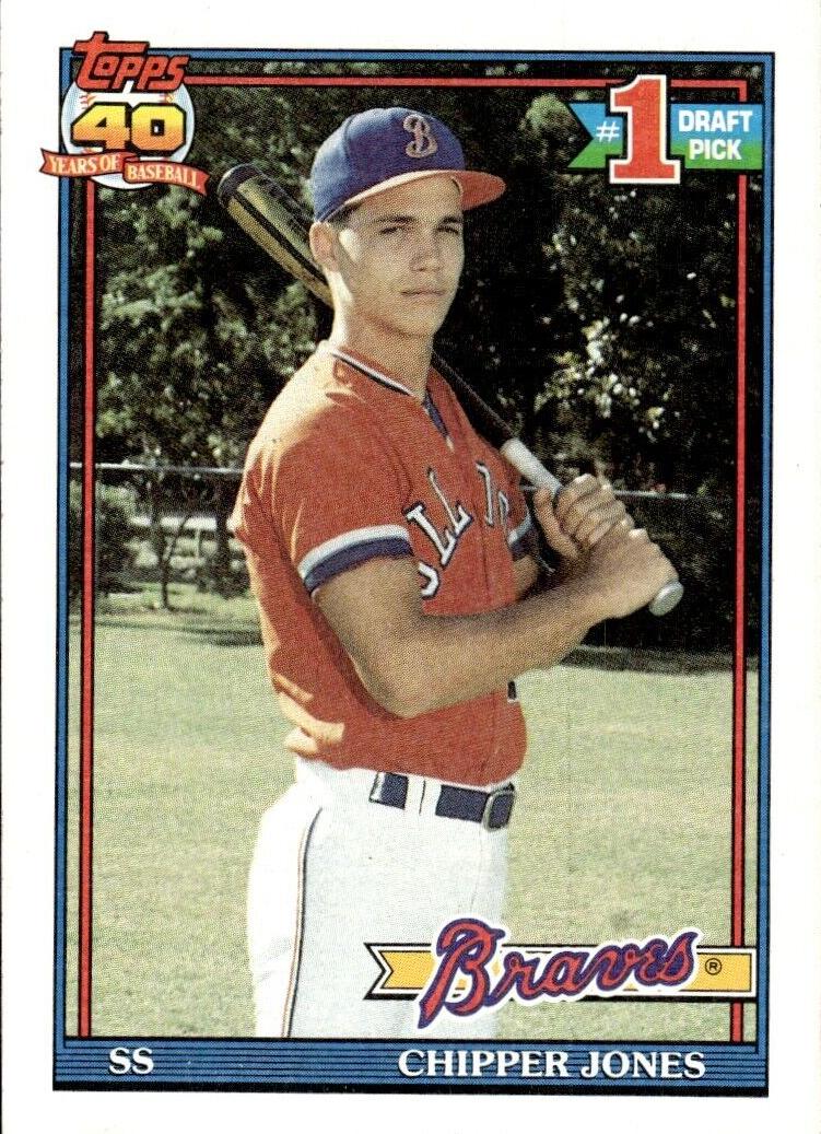 Chipper Jones 1991 Topps Baseball